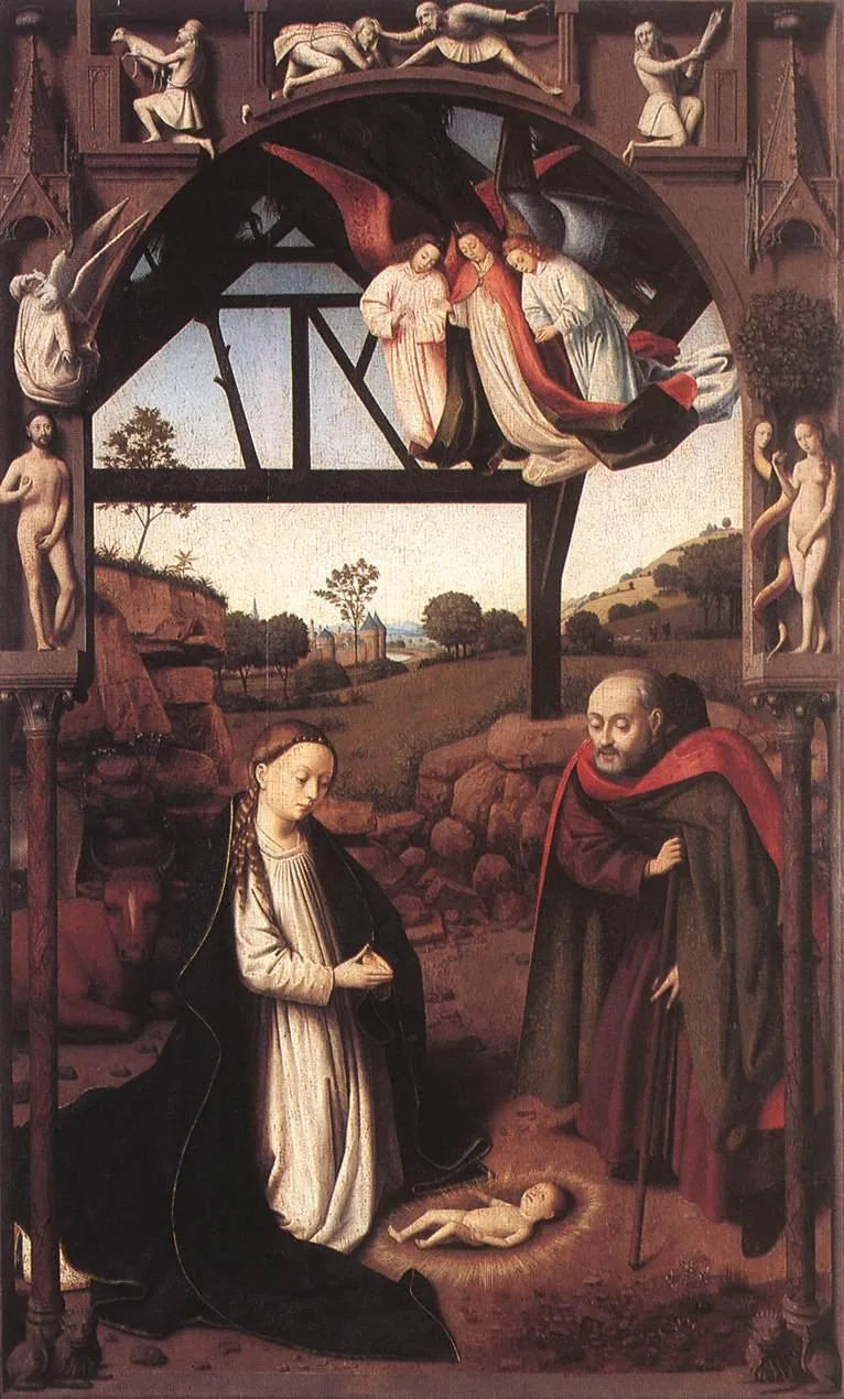 Barnets Jesus' Tilbedelse - Petrus Christus