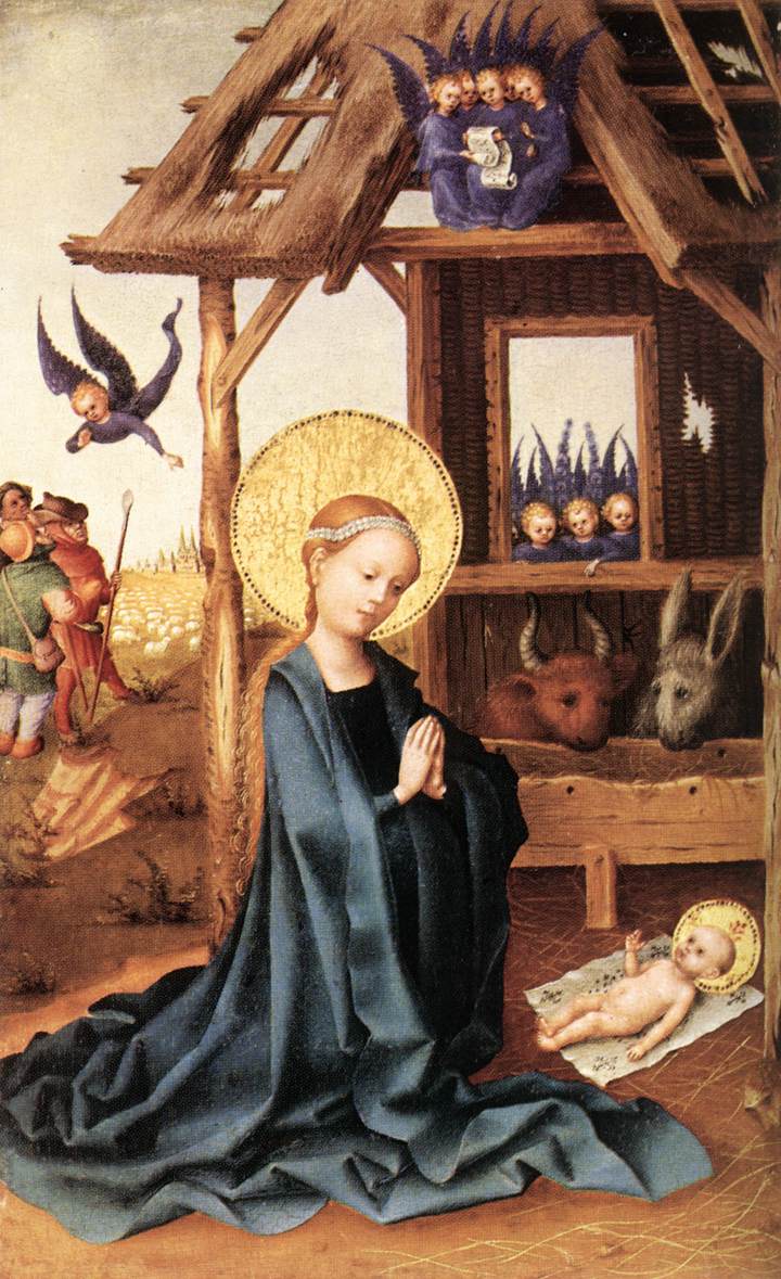 Barnets Jesus' tilbedelse - Stefan Lochner