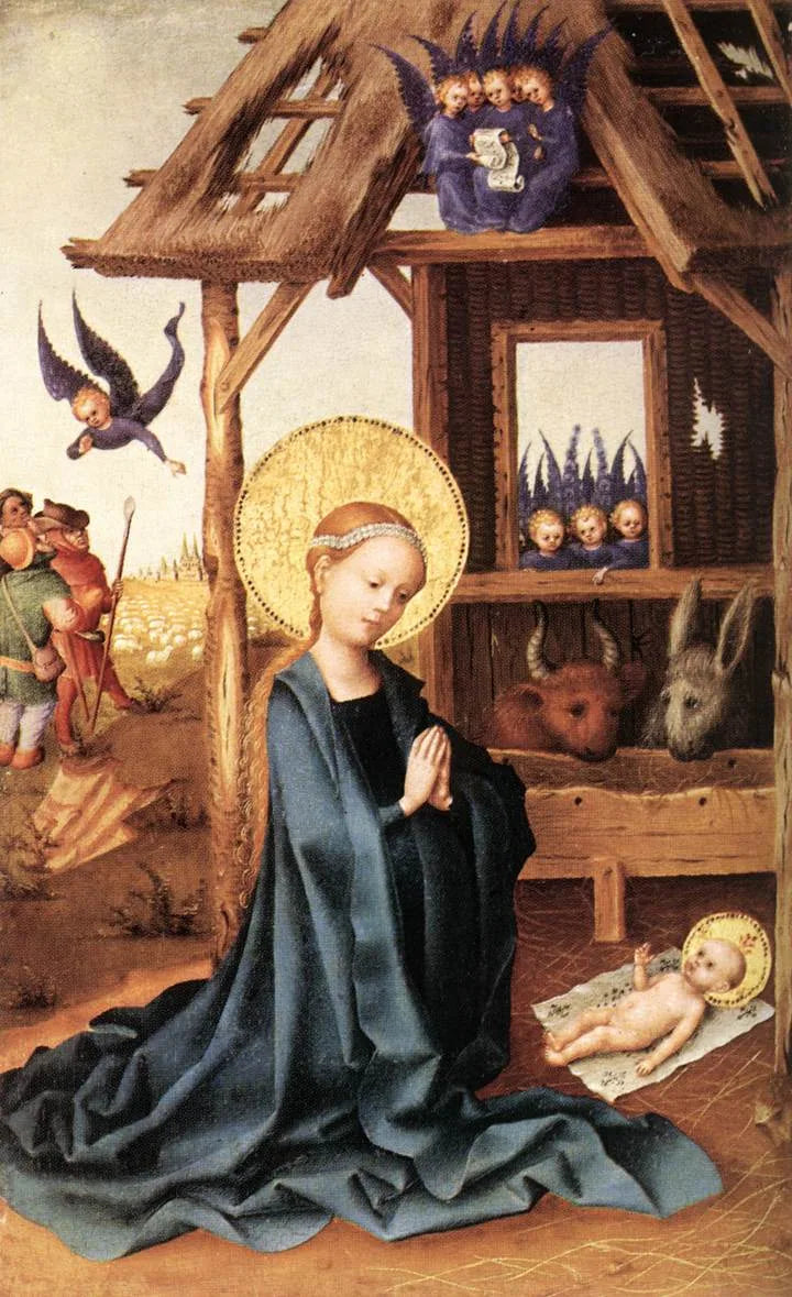 Barnets Jesus' tilbedelse - Stefan Lochner