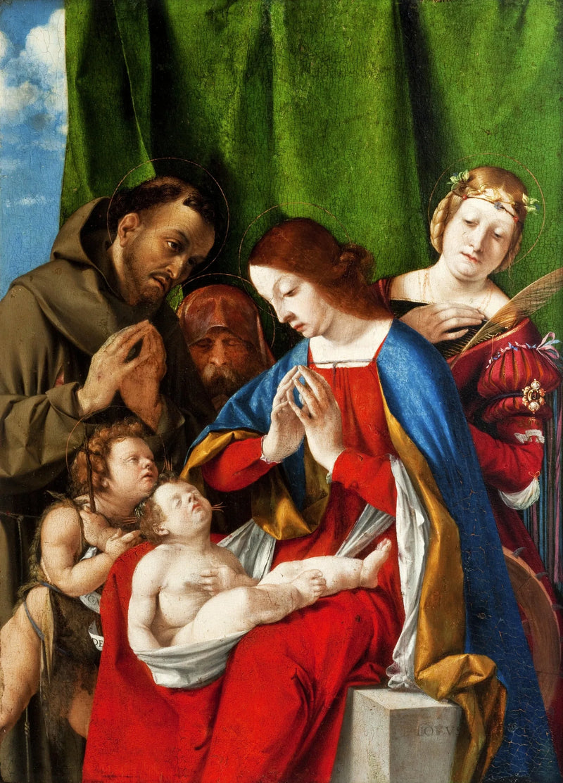 Barnets tilbedelse - Lorenzo Lotto