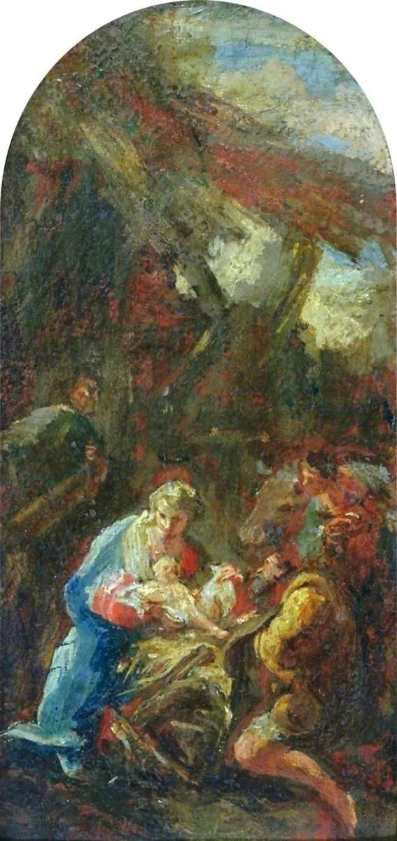 Betagelse af hyrderne - Giovanni Battista Pittoni