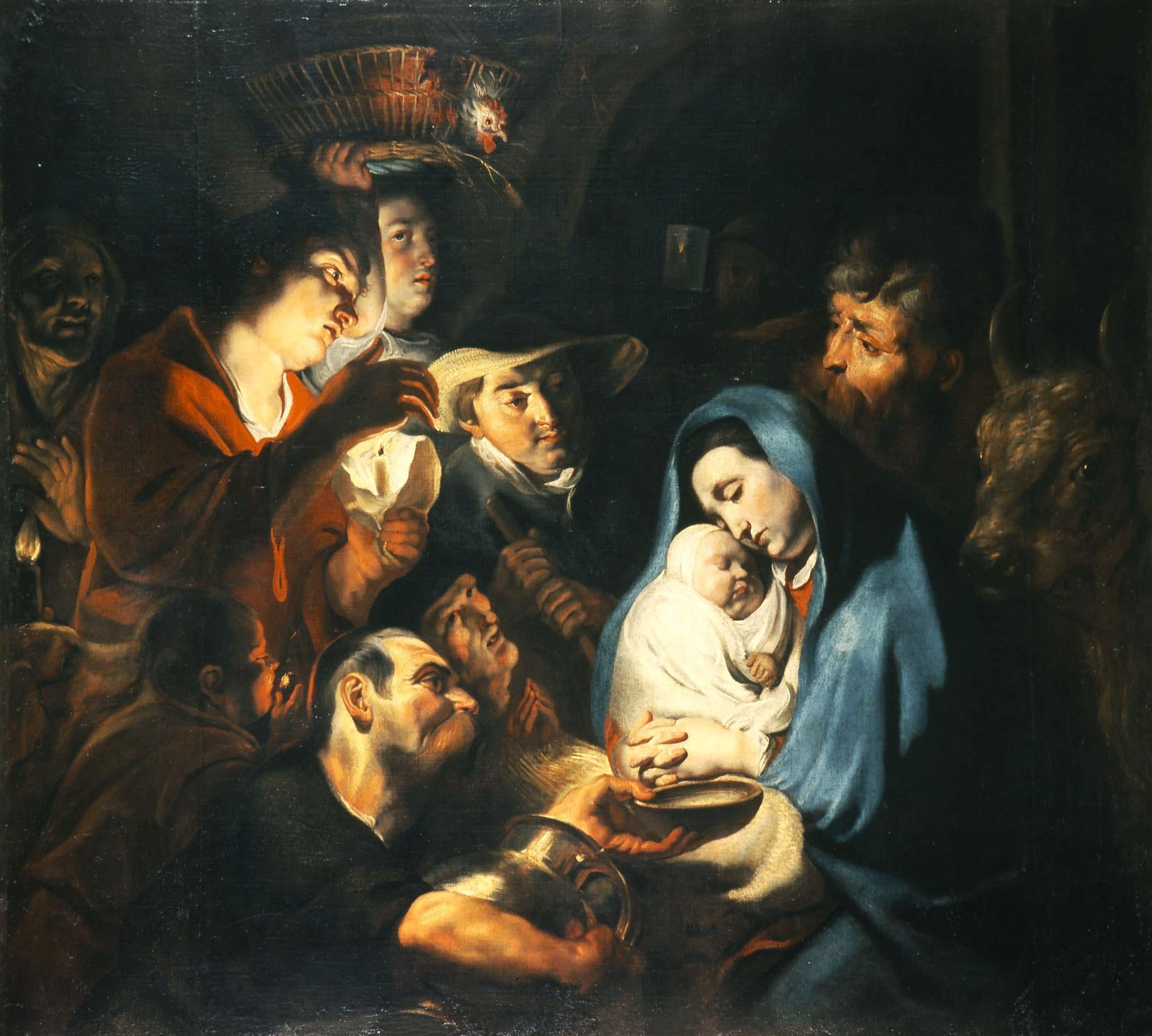 Adoration des bergers - Jacob Jordaens