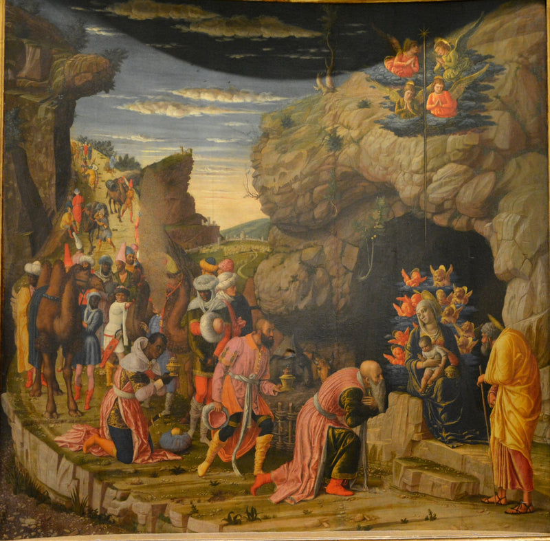 Betagelse af de vise mænd - Andrea Mantegna