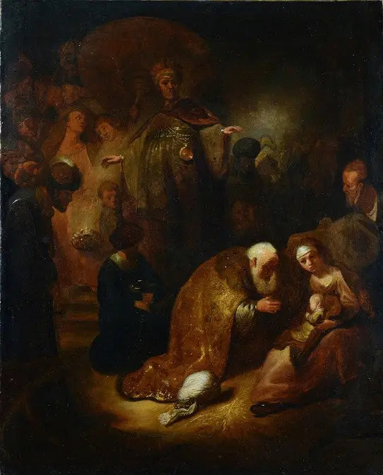De hellige tre kongers tilbedelse - Rembrandt