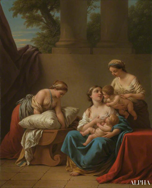 Affection Maternelle - Louis Jean François Lagrenée - Reproductions de tableaux et peintures haut de gamme