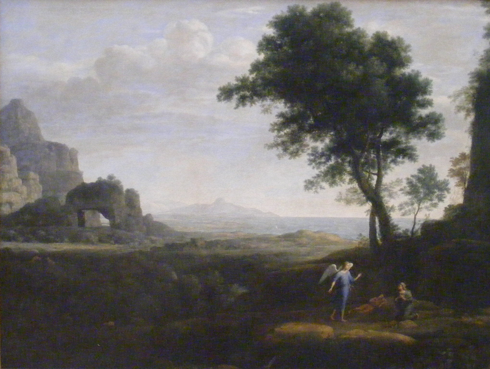 Agar et Ismaël i ørkenen - Claude Lorrain