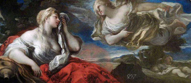Agar et Ismaël i ørkenen - Luca Giordano