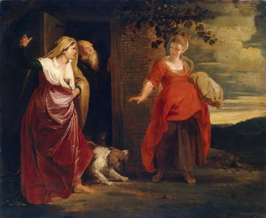 Agar forlader Abrahams hus - Peter Paul Rubens