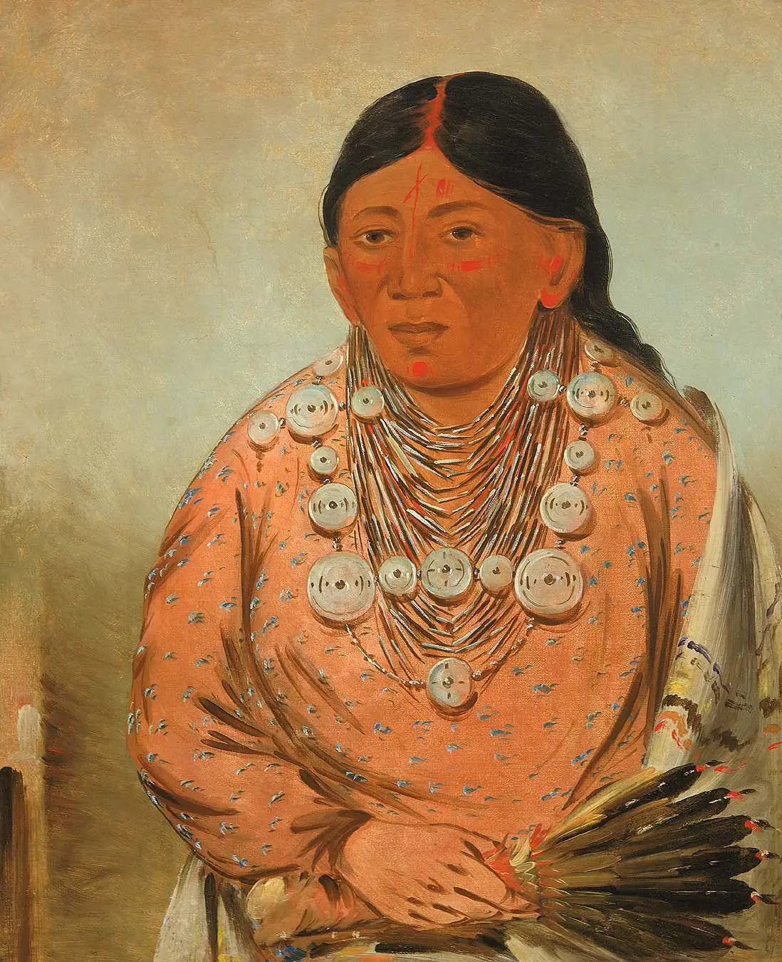 A’h-tee-wát-o-mee une femme - George Catlin - Alpha Reproduction