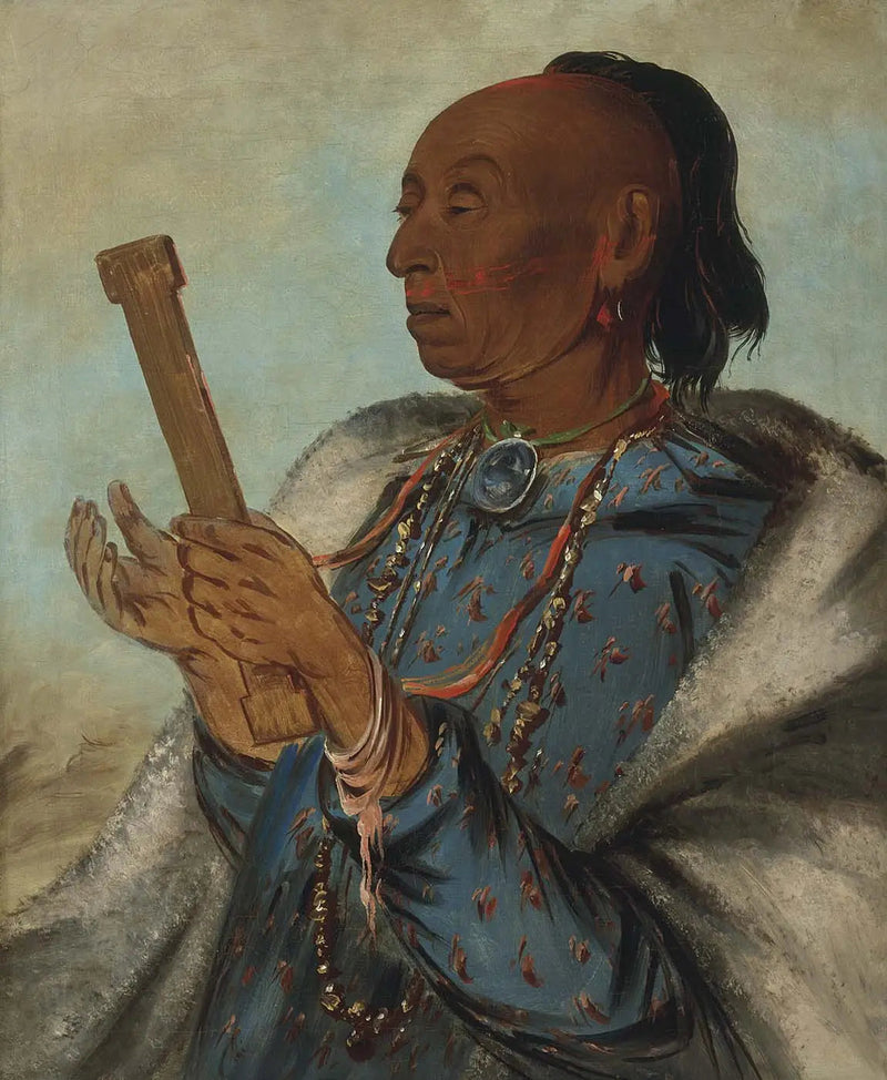 Ah-tón-we-tuck, den kalkun, der gentager sin bøn - George Catlin