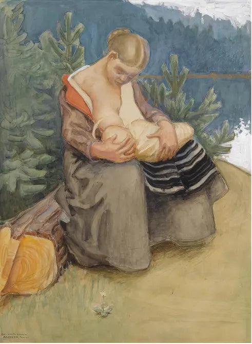 Mère et enfant - Akseli Gallen-Kallela