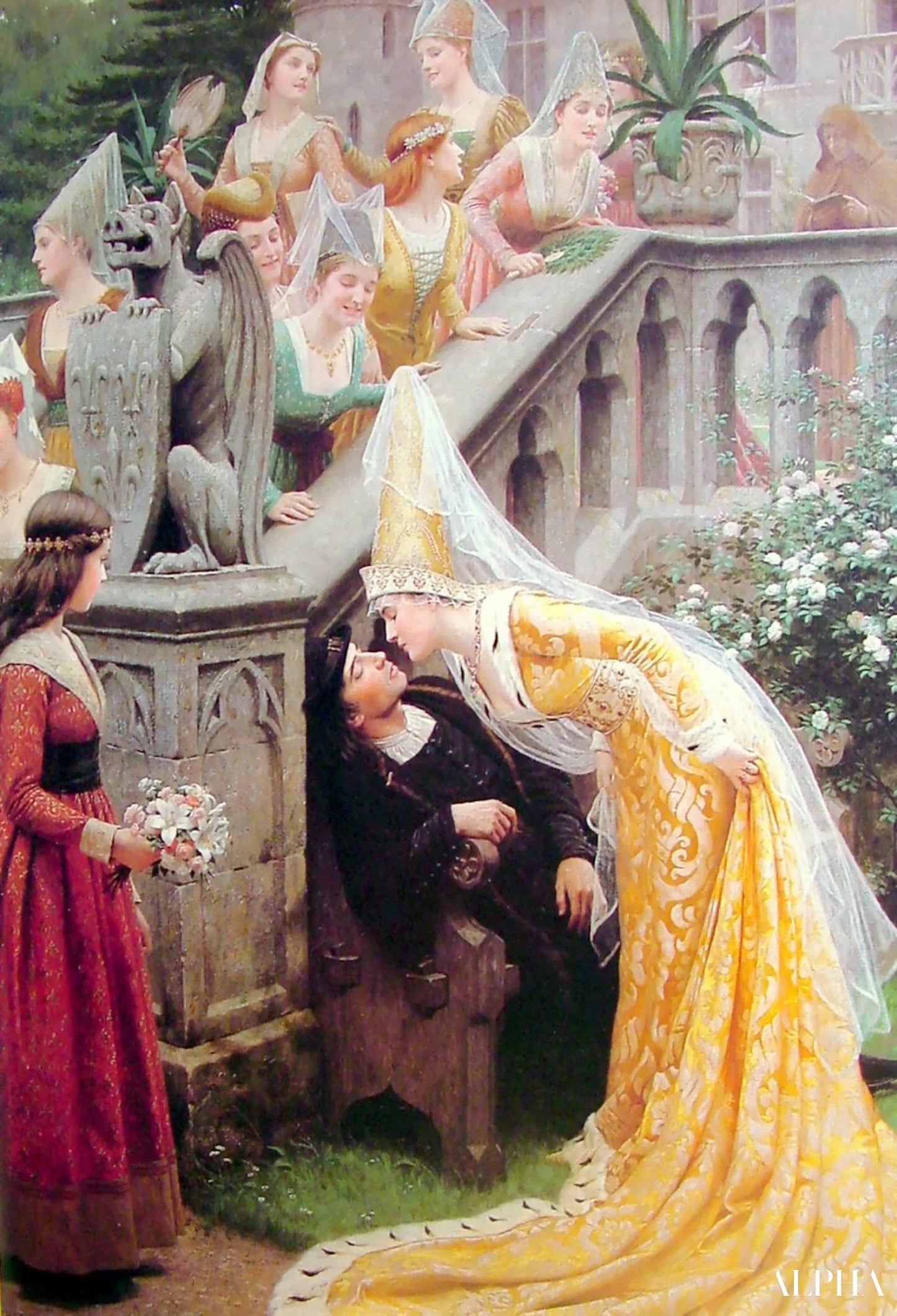 Alain Chartier - Edmund Leighton - Reproduktioner af malerier og højkvalitets malerier