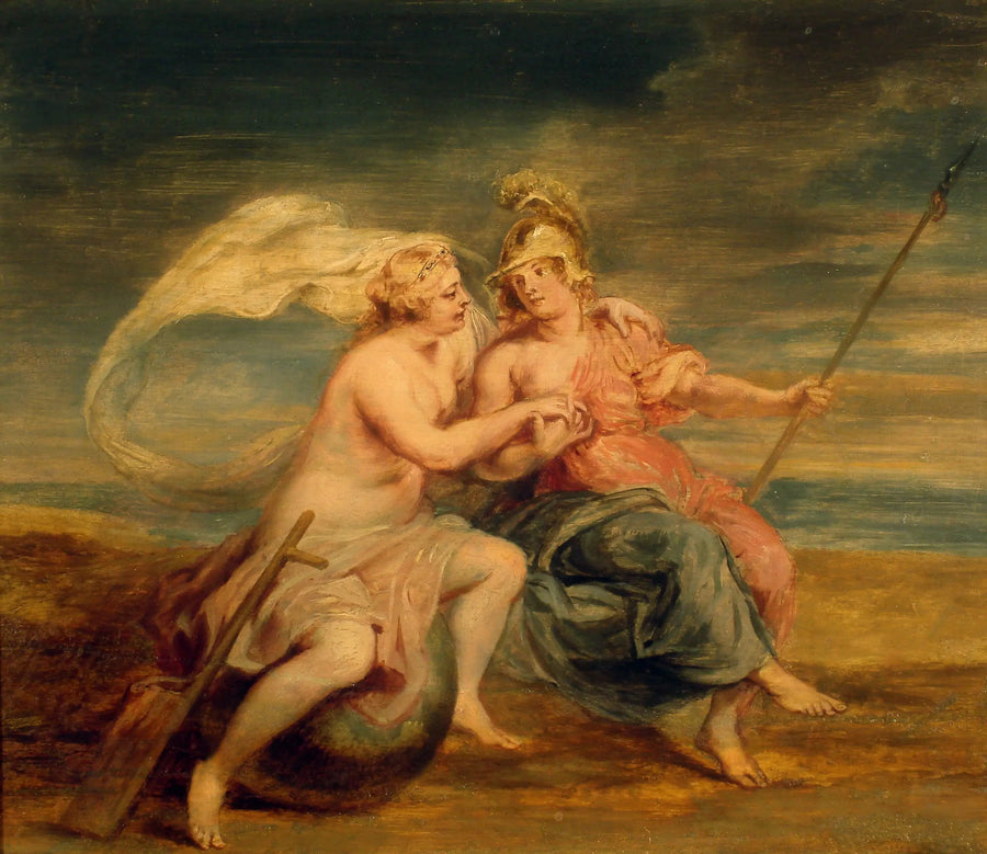 Allegori af Skæbne og Dyder - Peter Paul Rubens