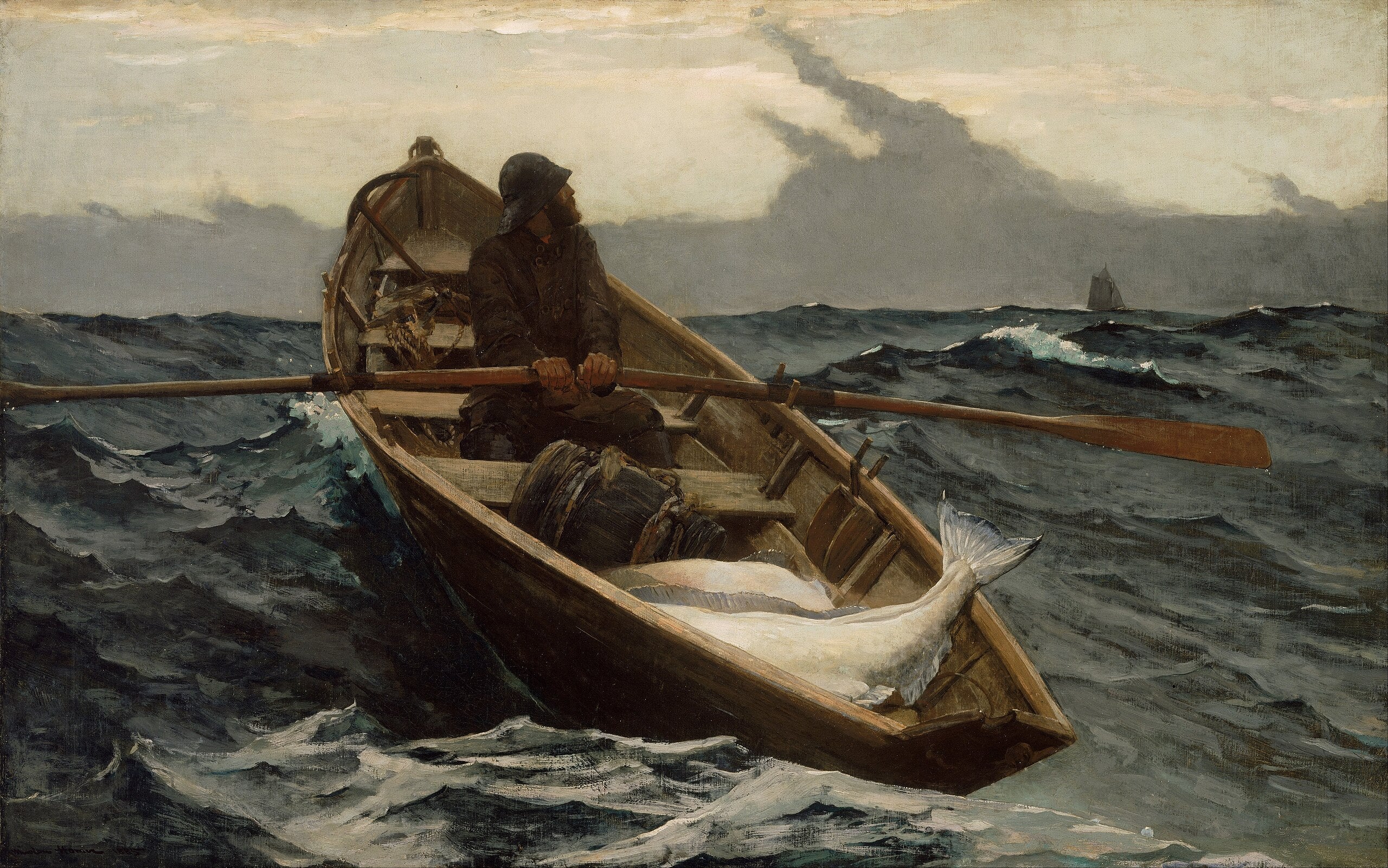 Alerte au brouillard - Winslow Homer image 1 reproduction de peinture à l’huile