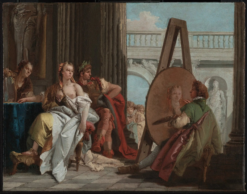 Alexandre et Campaspe hos maleren Apelle - Giovanni Battista Tiepolo