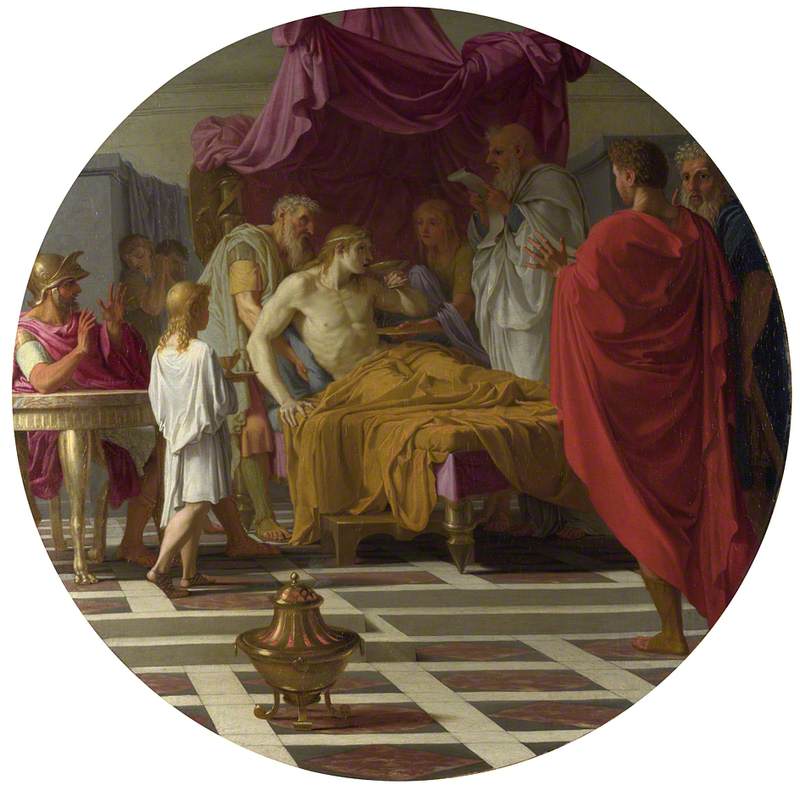 Alexandre og hans læge - Eustache Le Sueur