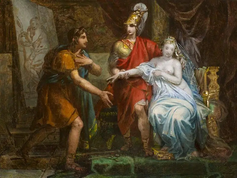 Alexandre den Store overgiver Campaspe til Apelles - Charles Meynier