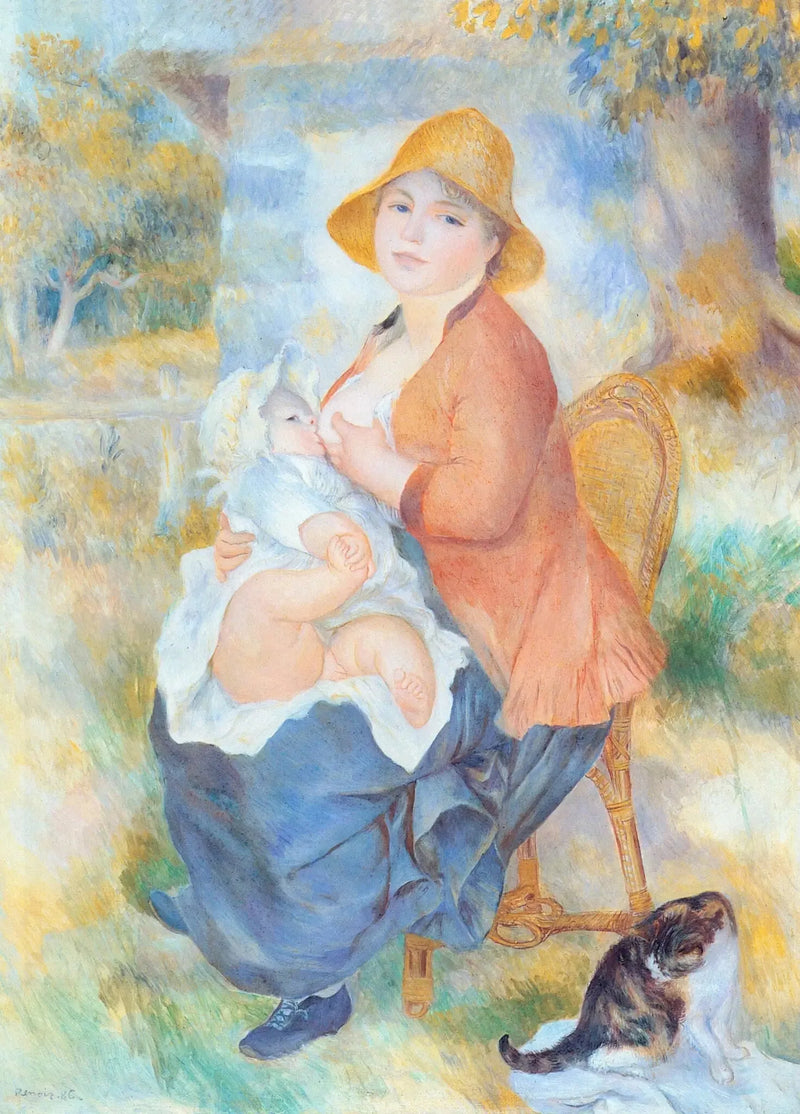 Aline Renoir ammer sin søn Pierre - Pierre-Auguste Renoir