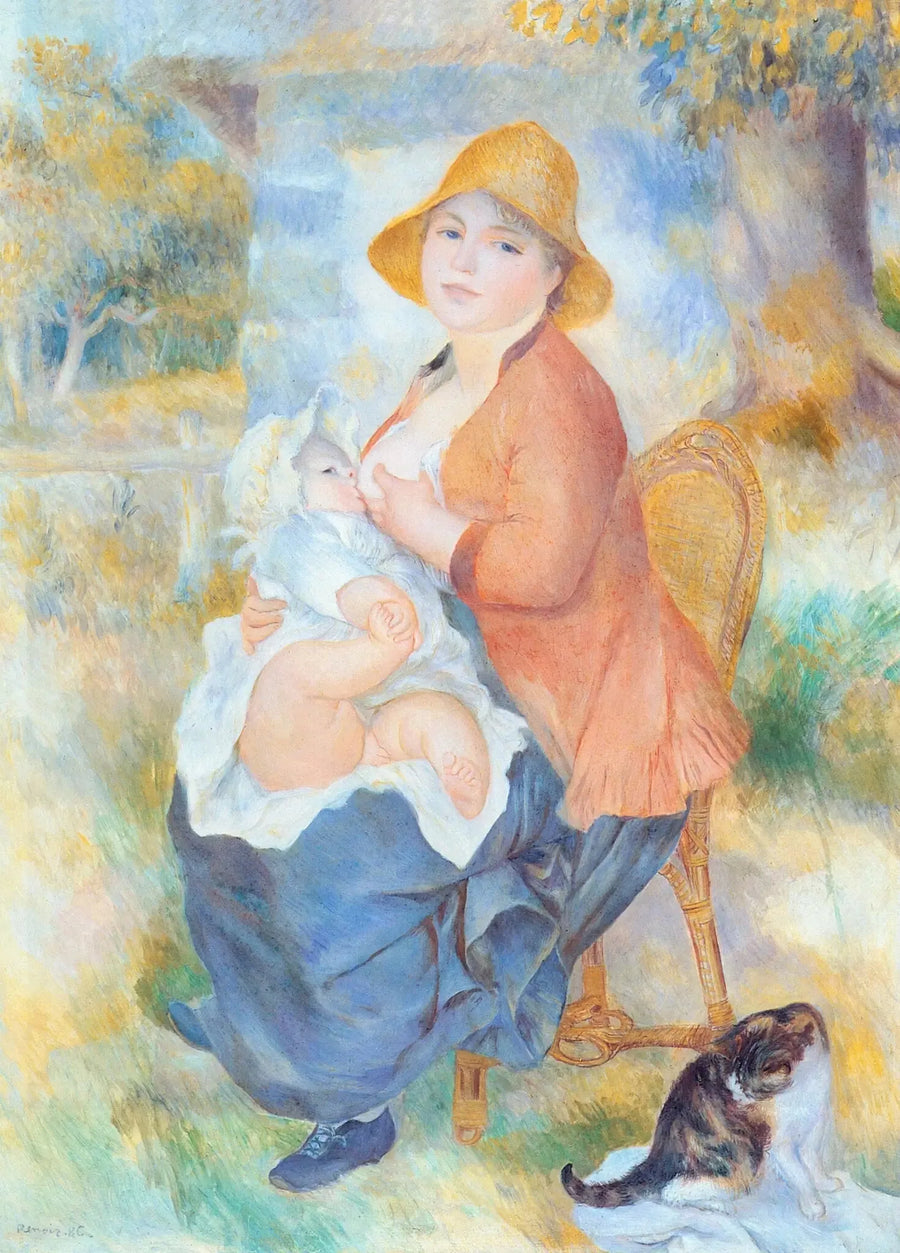 Aline Renoir ammer sin søn Pierre - Pierre-Auguste Renoir