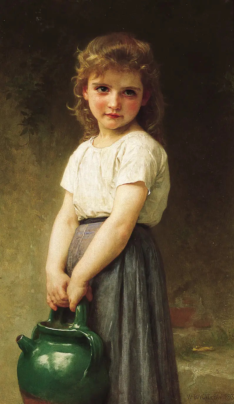Allant à la fontaine - Bouguereau image 1 copie de tableau peinte à la main