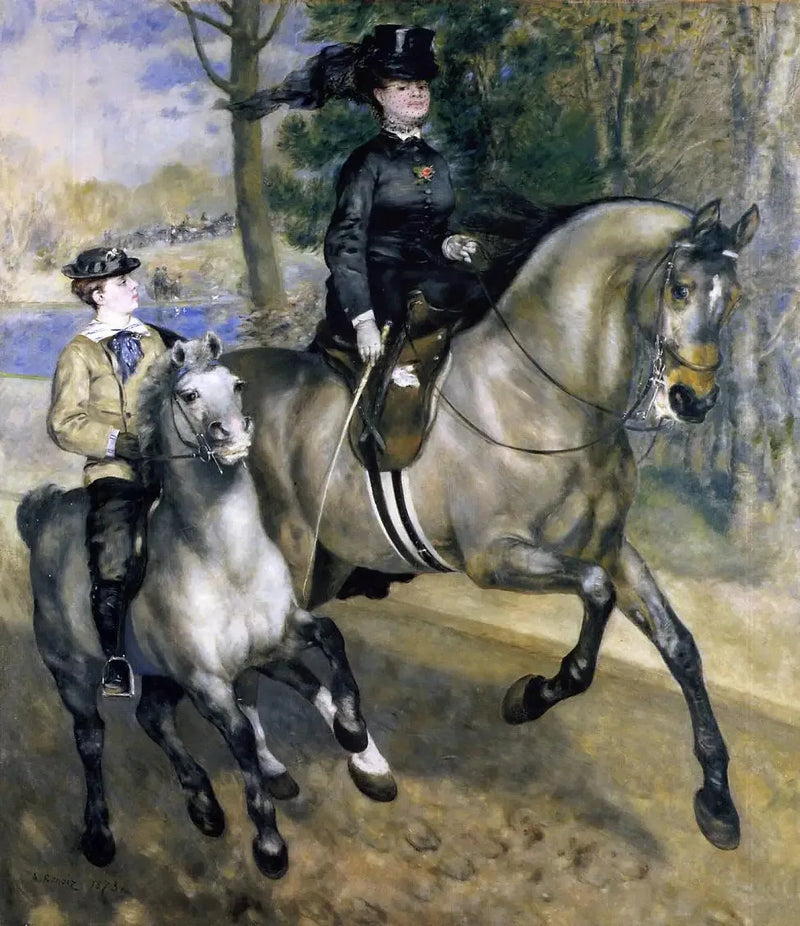 Ryttersti i Bois de Boulogne - Pierre-Auguste Renoir