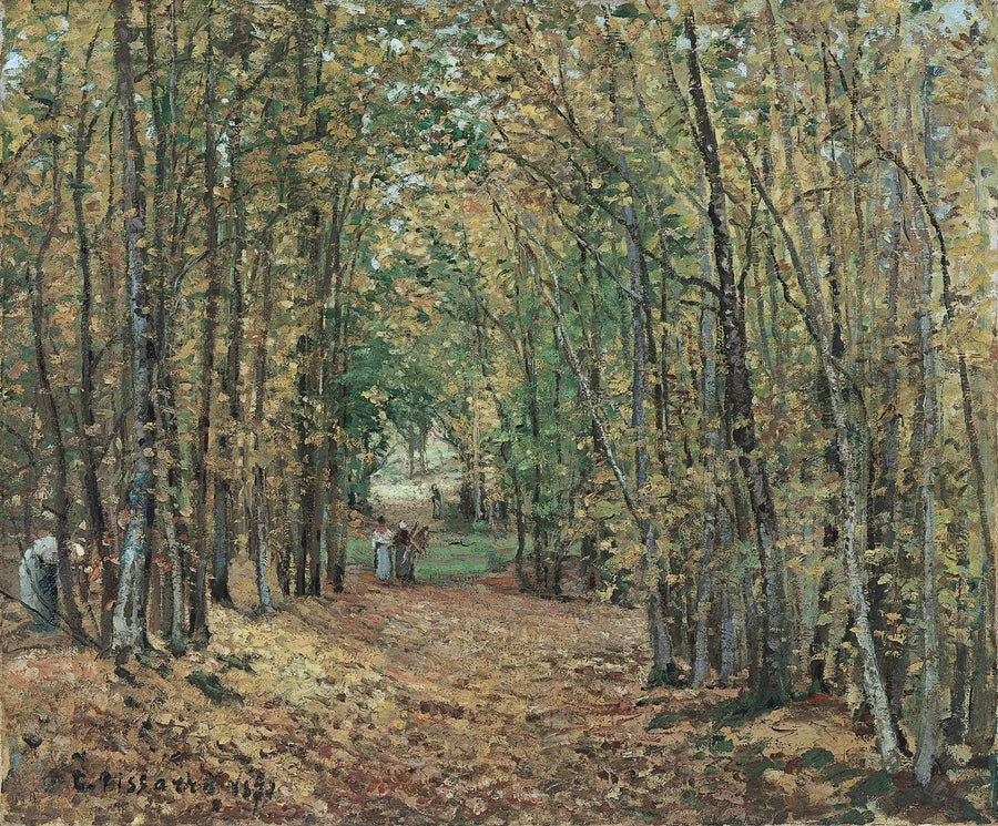 Gåtur i Marly-parken - Camille Pissarro
