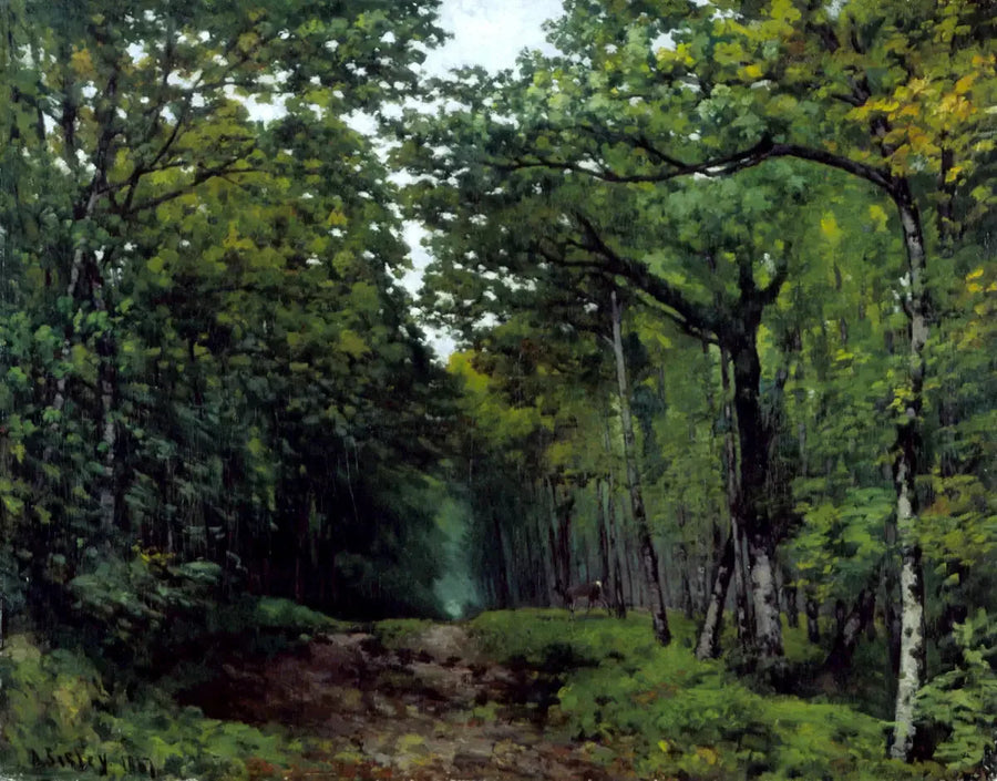 Kastanjeallé nær La Celle Saint-Cloud - Alfred Sisley