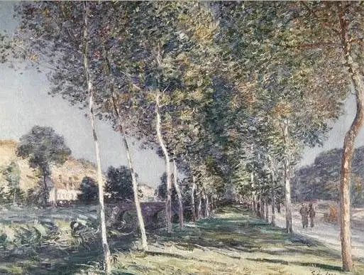 Poplar Alley near Moret-sur-Loing - Alfred Sisley