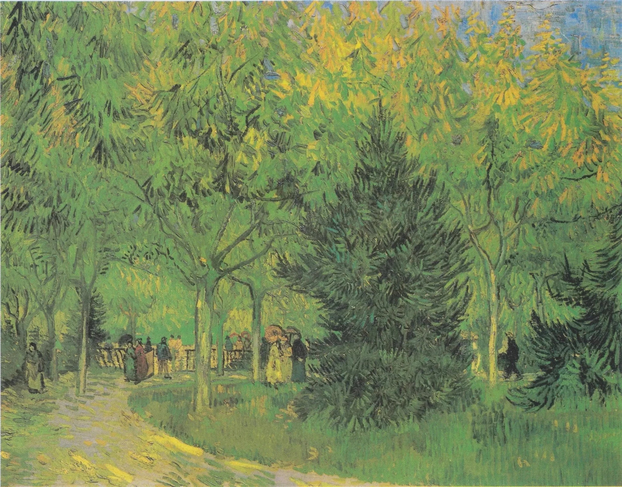 Une allée du jardin public d’Arles F470 de Vincent van Gogh
