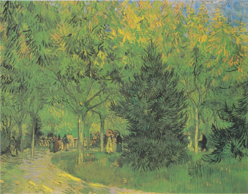 En allé i den offentlige have i Arles - Vincent van Gogh