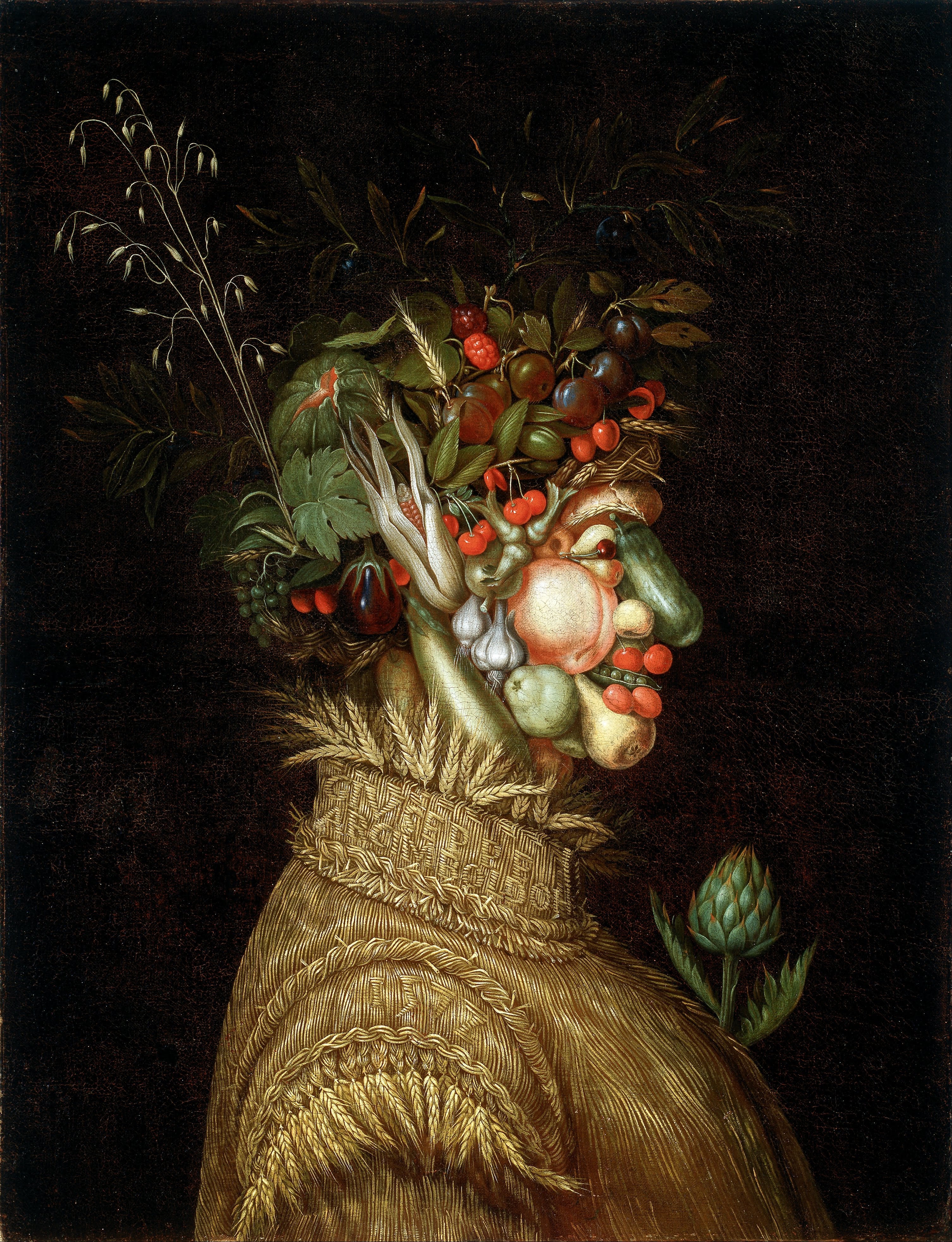 Allegorisk portræt- "Sommer" - Giuseppe Arcimboldo