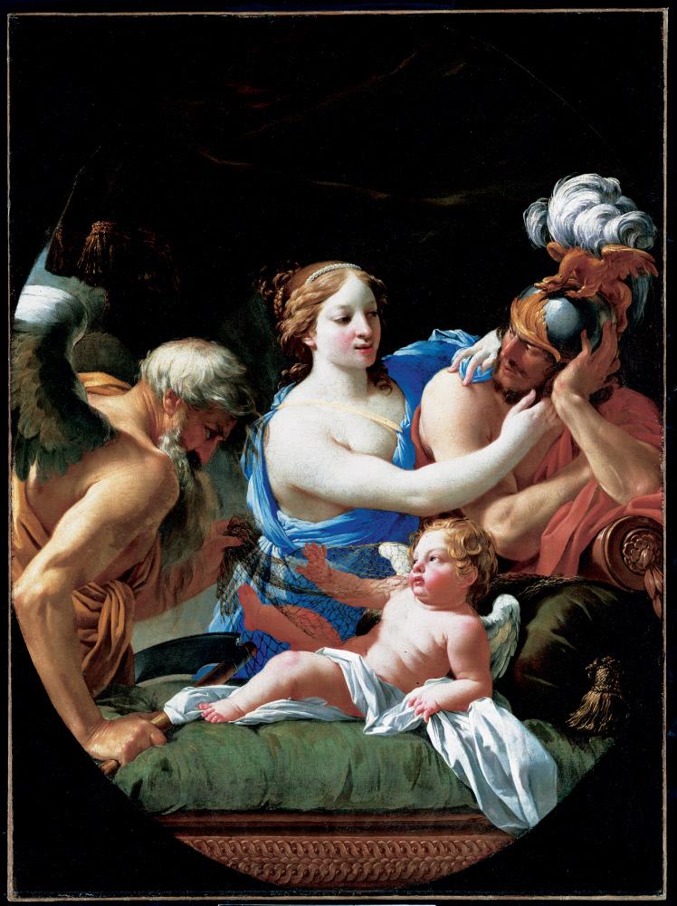 Allegori med Venus, Amor og Chronos - Simon Vouet
