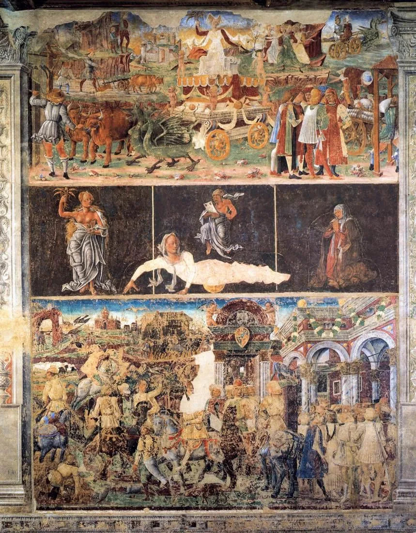Augusts allegori: Ceres triumf - Cosmé Tura