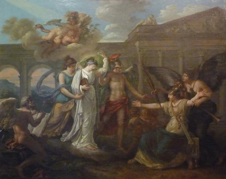 Allegori af Frankrig, der byder velkommen til Freden - Louis Jean François Lagrenée