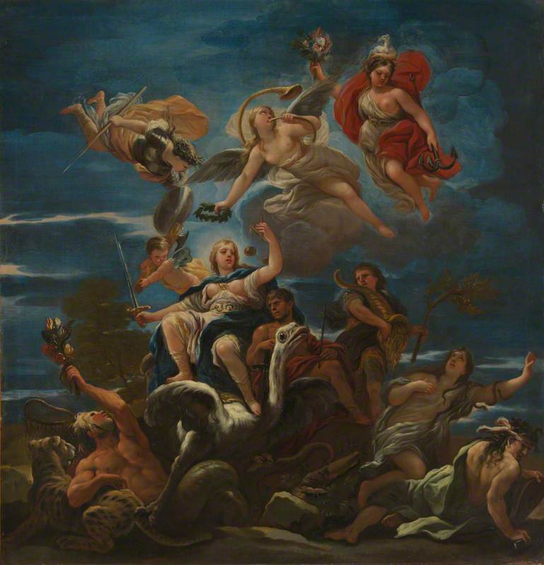 Allegori af retfærdighed - Luca Giordano