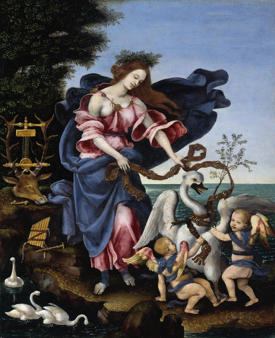 Allegori af musikken (Erato) - Filippino Lippi