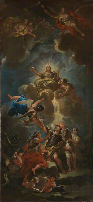 Allegori af den guddommelige visdom - Luca Giordano
