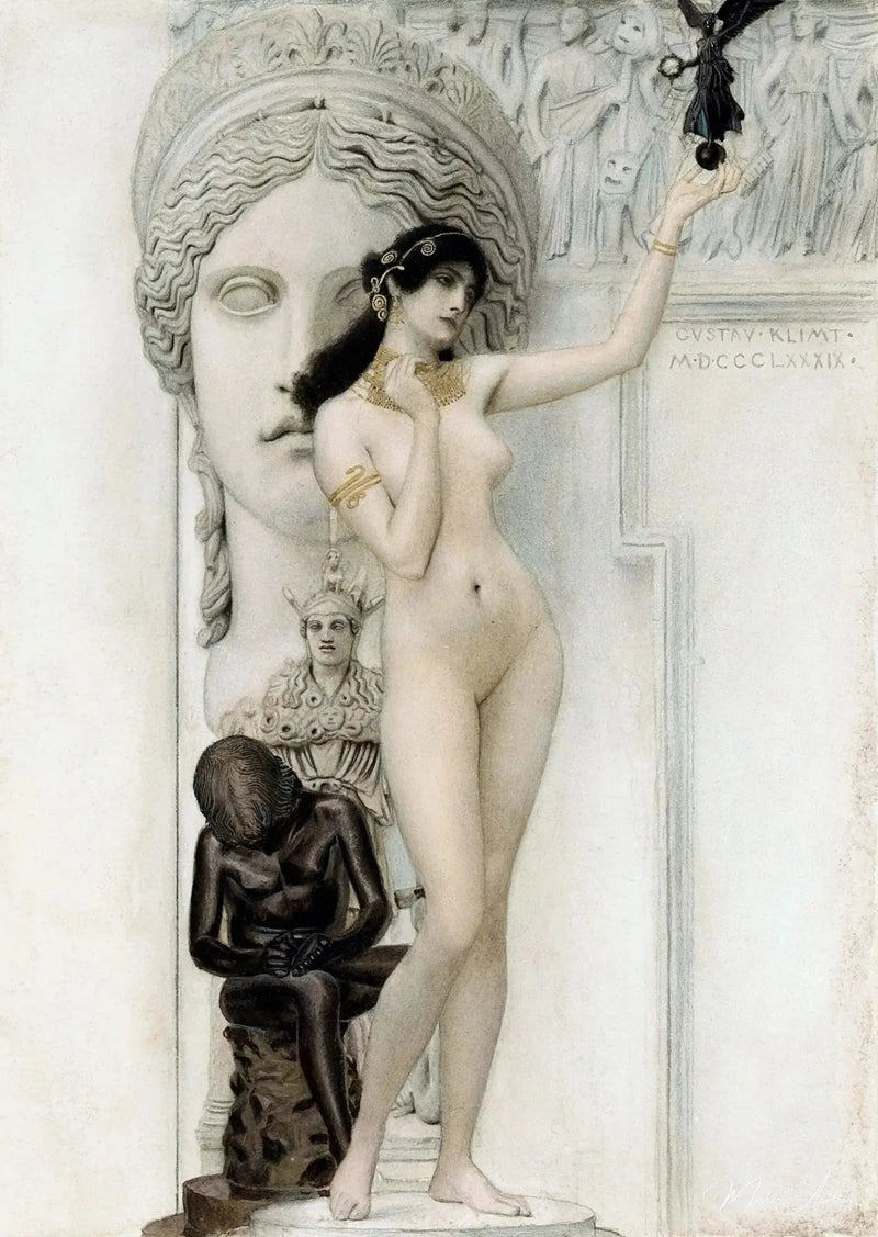 Allegori af skulptur - Gustav Klimt