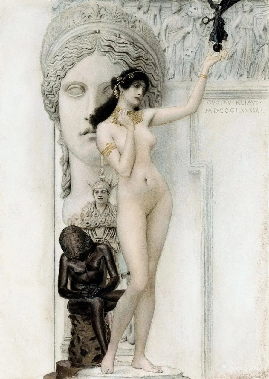 Allegori af skulptur - Gustav Klimt