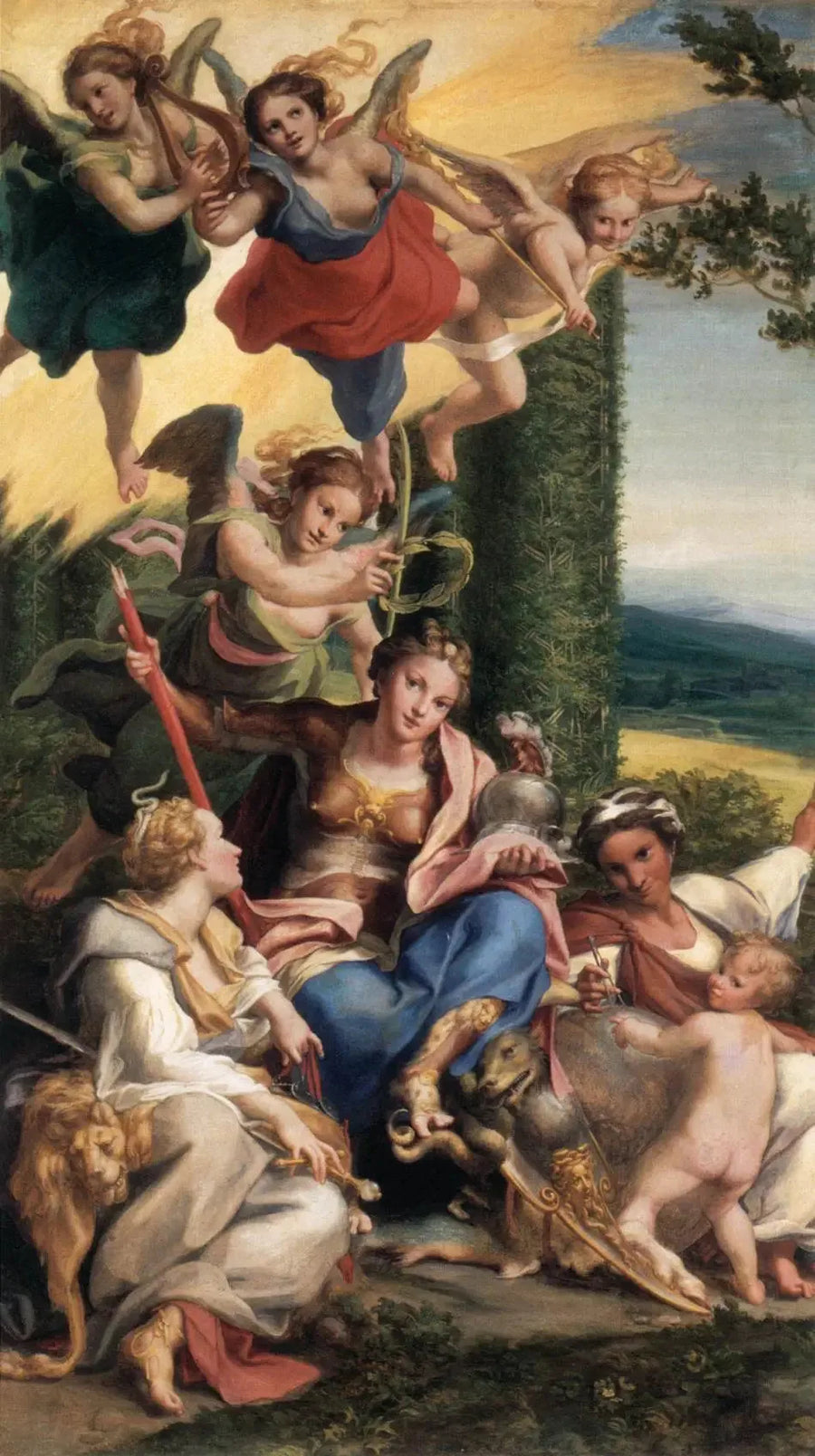 Allegori af Dyderne - Antonio da Correggio