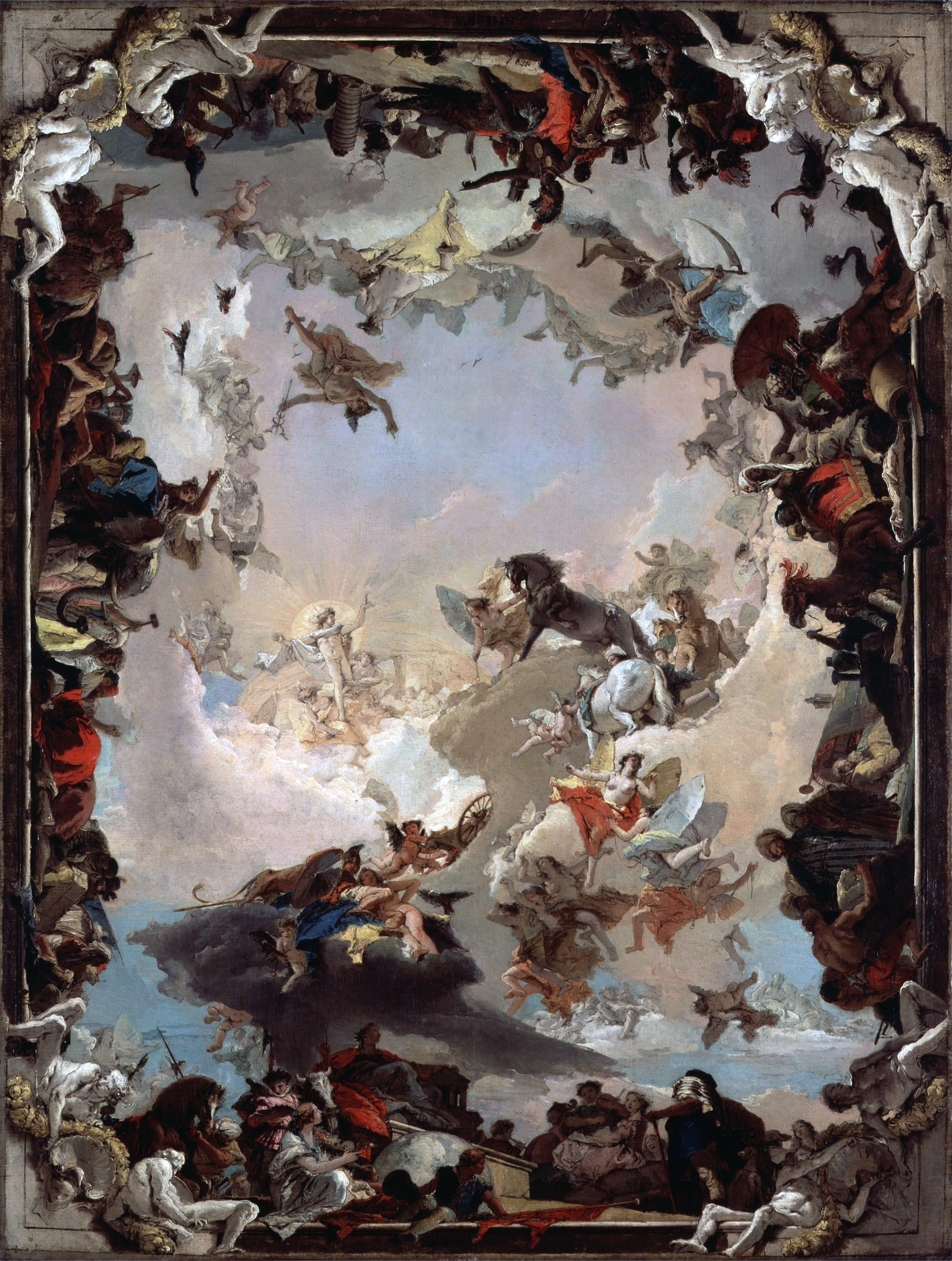 Allegori af planeterne og kontinenterne - Giovanni Battista Tiepolo