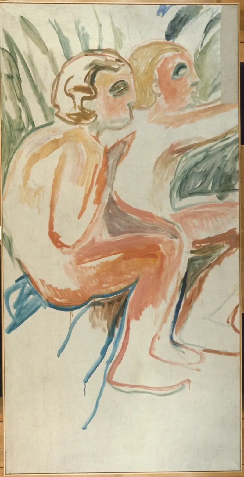 Alma Mater: to børn sidder - Edvard Munch