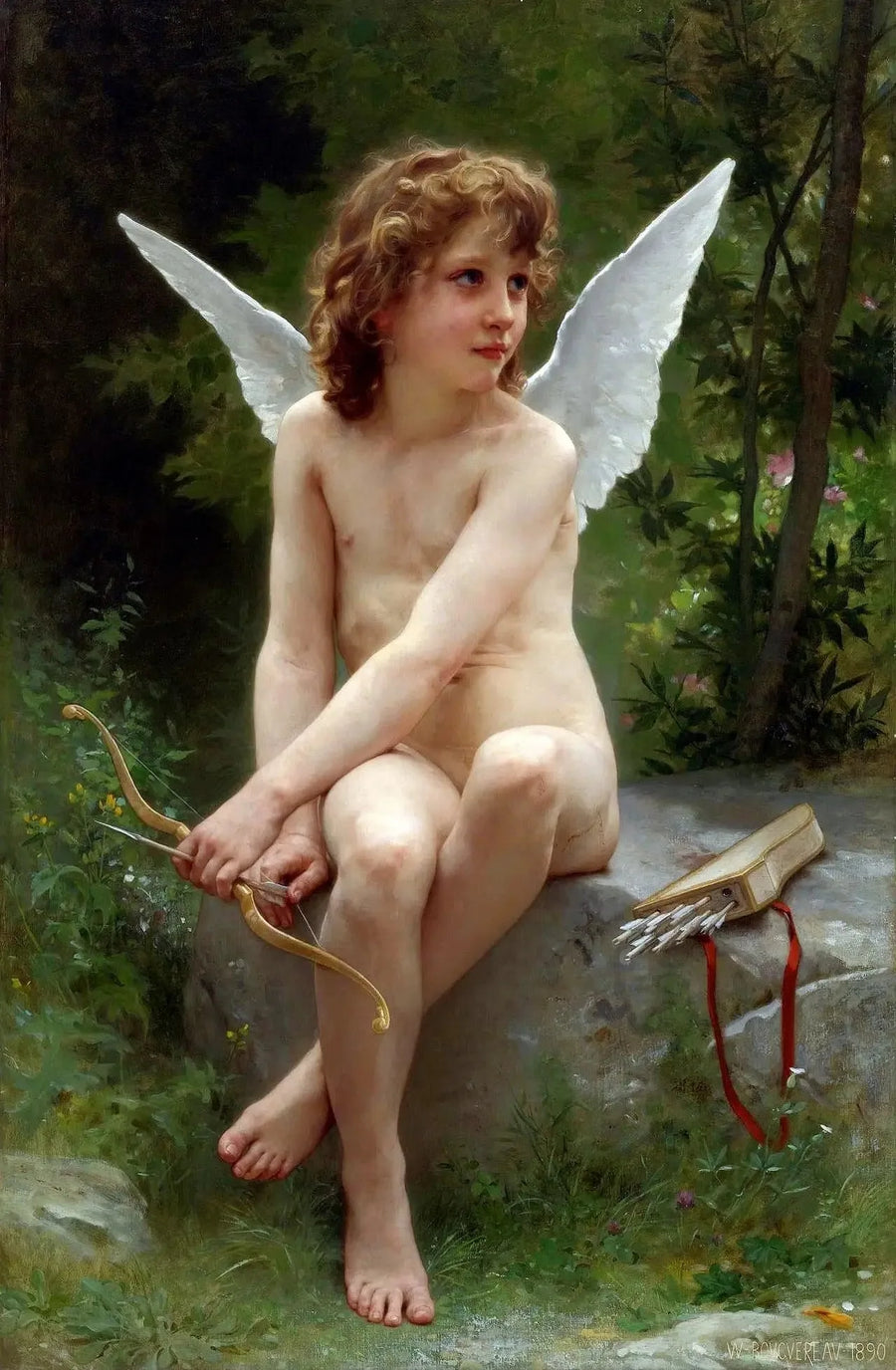 Kærlighed på lur - Bouguereau