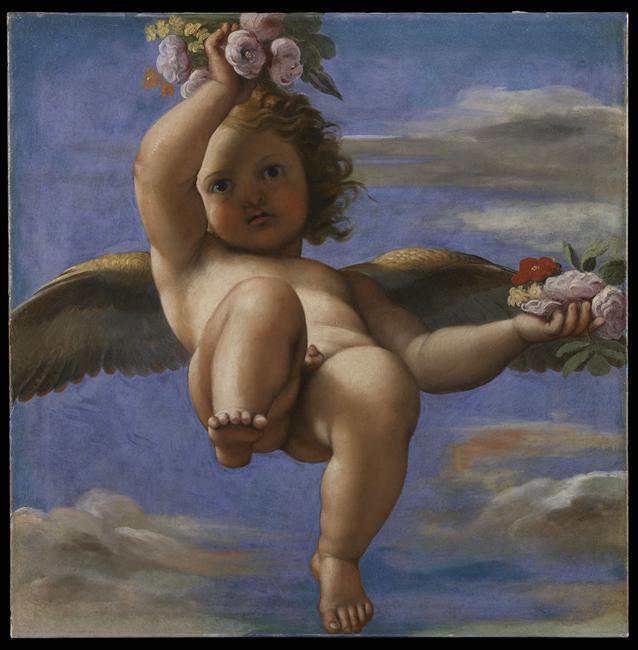 Kærlighed, der spreder blomster - Annibale Carracci