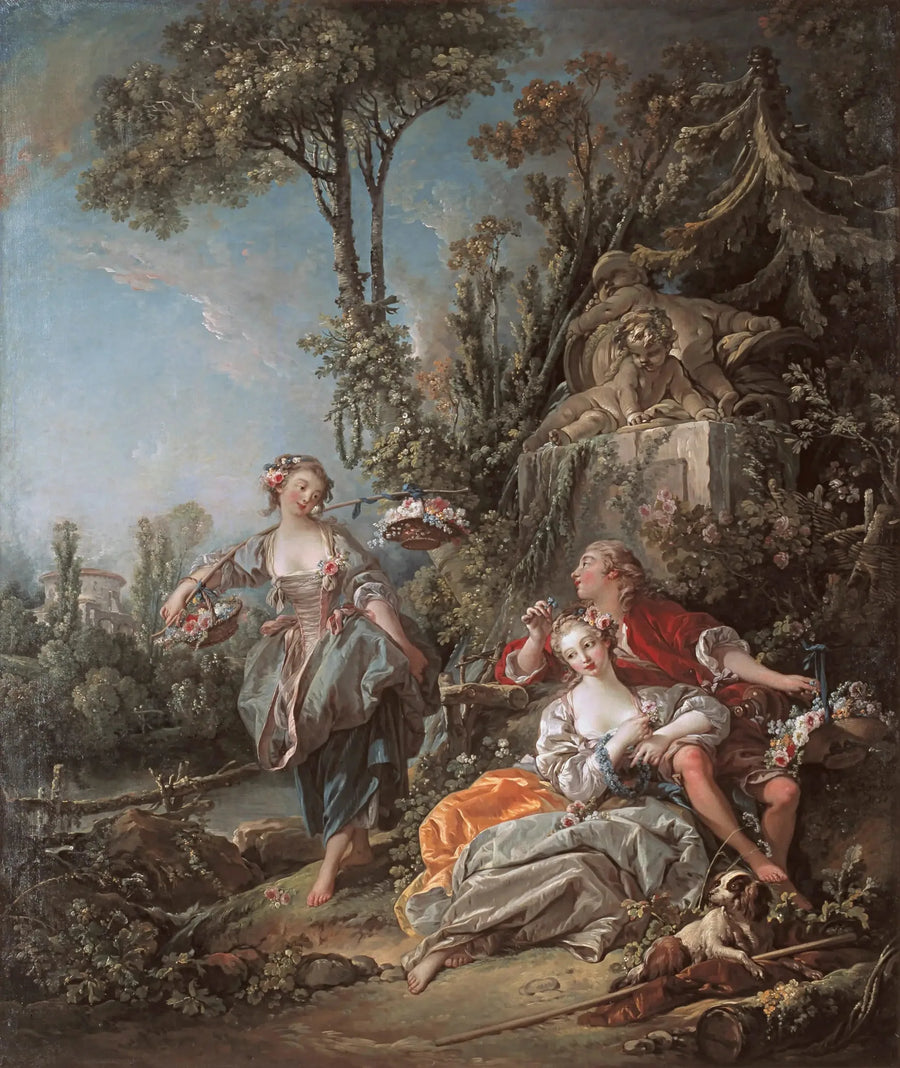 Forelskede i en park - François Boucher