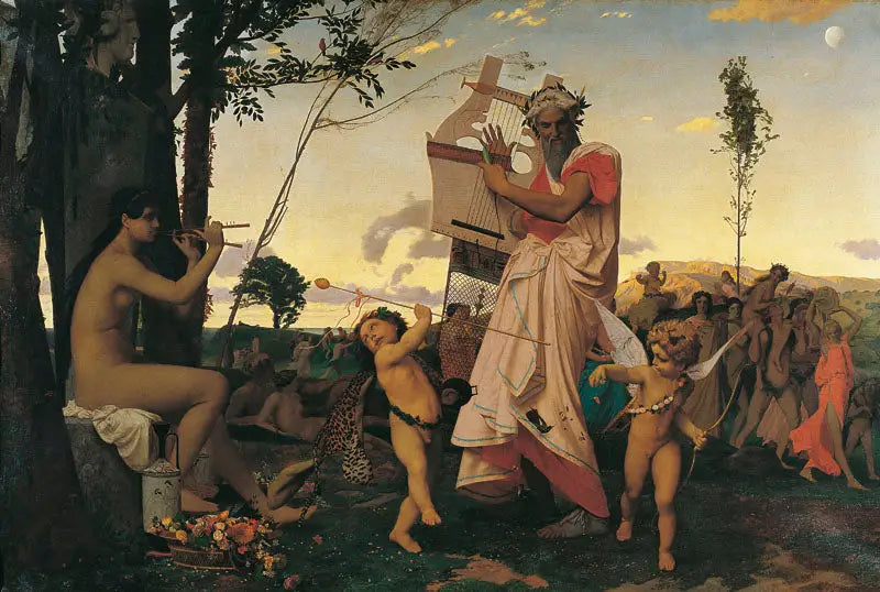 Anacréon, Bacchus og Kærligheden - Jean-Léon Gérôme