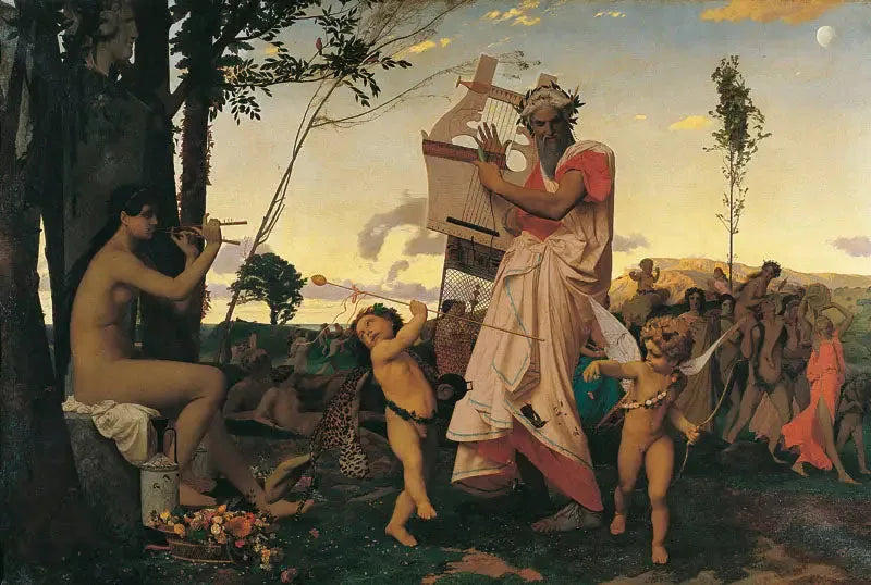 Anacréon, Bacchus og Kærligheden - Jean-Léon Gérôme