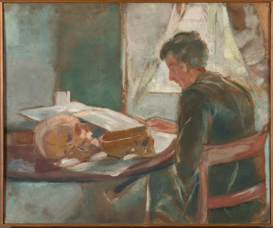 Andreas Munch anatomistuderende - Edvard Munch