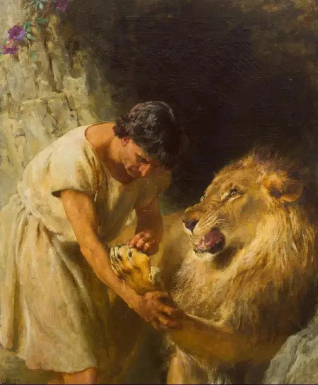 Androclès og løven - Briton Rivière