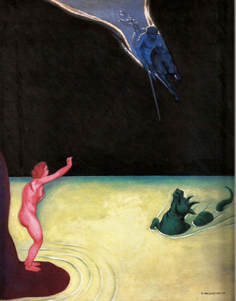 Andromède stående og Perseus - Félix Vallotton